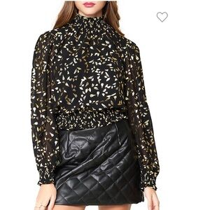 Black & Gold Blouse
